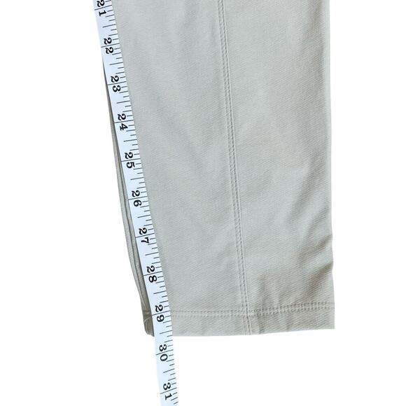 Athleta Sz 6 Wonder Stash Skinny Pants Cream Beige Stretchy Sporty Athleisure - Picture 16 of 16